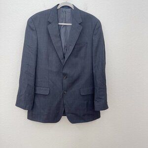 Ralph Ralph Lauren 100% Wool Grid Plaid Blazer Sport Coat Jacket Mens size 42L